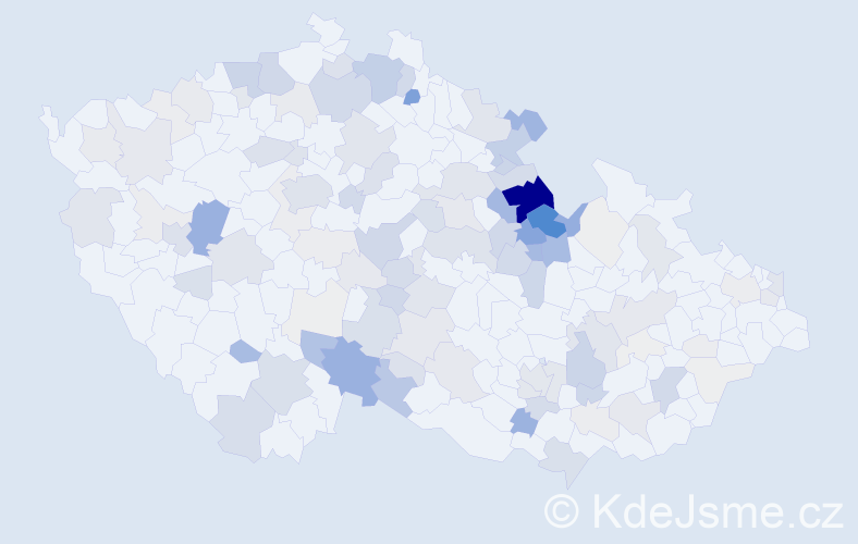 Příjmení: 'Kotyza', počet výskytů 480 v celé ČR