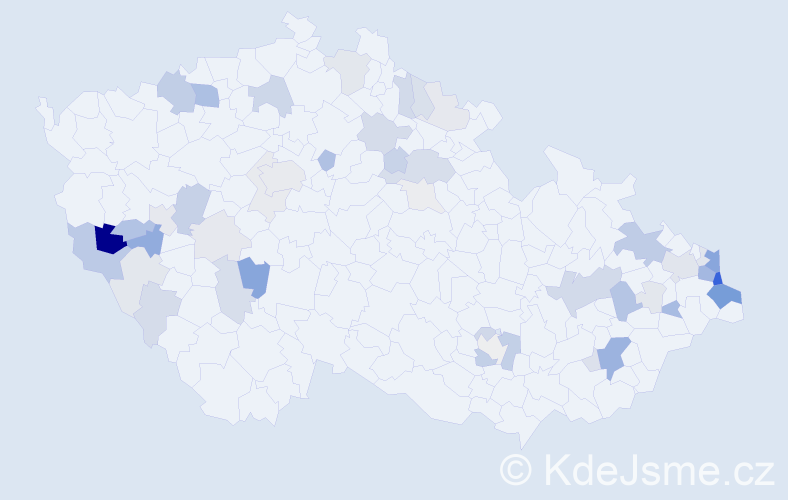 Příjmení: 'Gillová', počet výskytů 154 v celé ČR