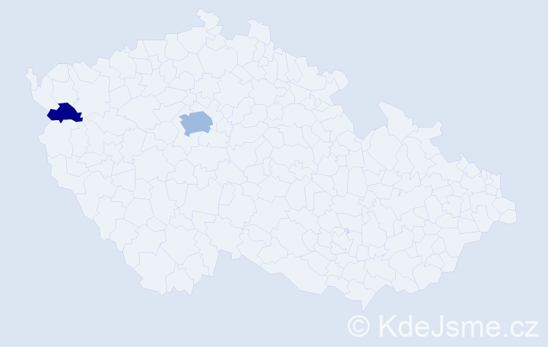 Příjmení: 'Bätge', počet výskytů 5 v celé ČR