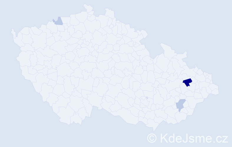 Příjmení: 'Mahušková', počet výskytů 7 v celé ČR