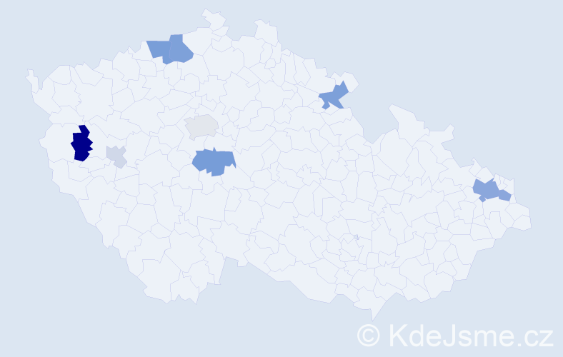 Příjmení: 'Ganajová', počet výskytů 22 v celé ČR