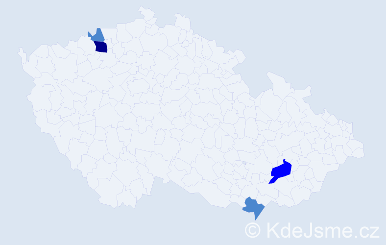 Příjmení: 'Marinkovová', počet výskytů 7 v celé ČR