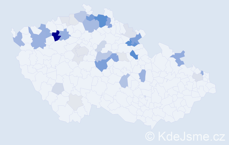 Příjmení: 'Šrajbrová', počet výskytů 108 v celé ČR