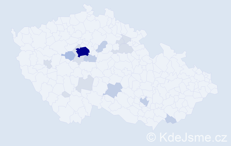 Příjmení: 'Pavlyshyn', počet výskytů 41 v celé ČR