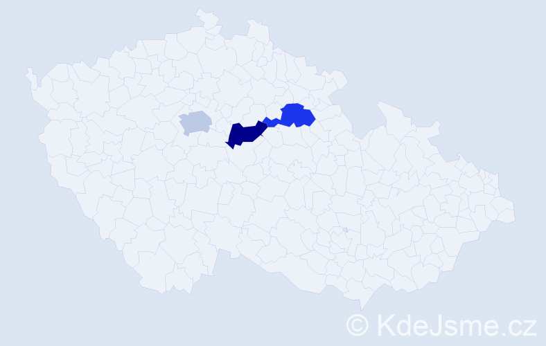 Příjmení: 'Chynchyk', počet výskytů 3 v celé ČR