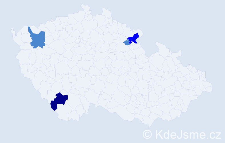 Příjmení: 'Krapáčová', počet výskytů 11 v celé ČR
