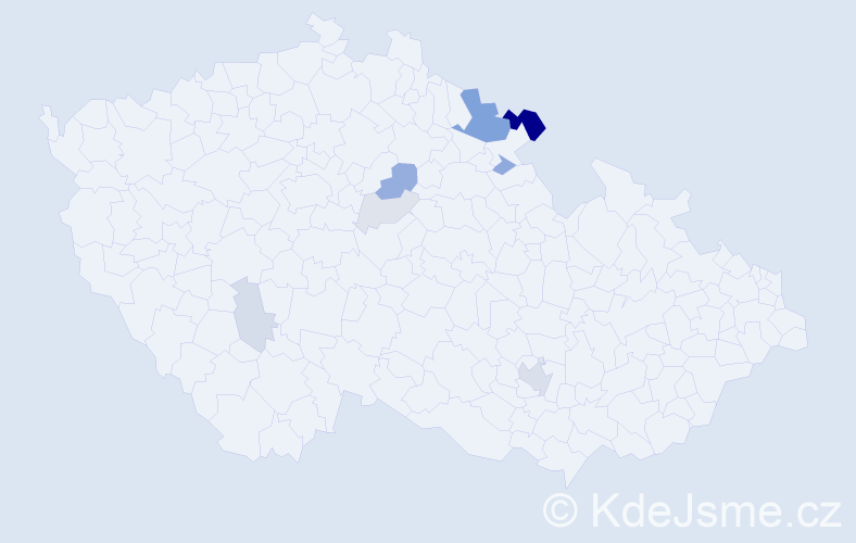 Příjmení: 'Letzel', počet výskytů 21 v celé ČR