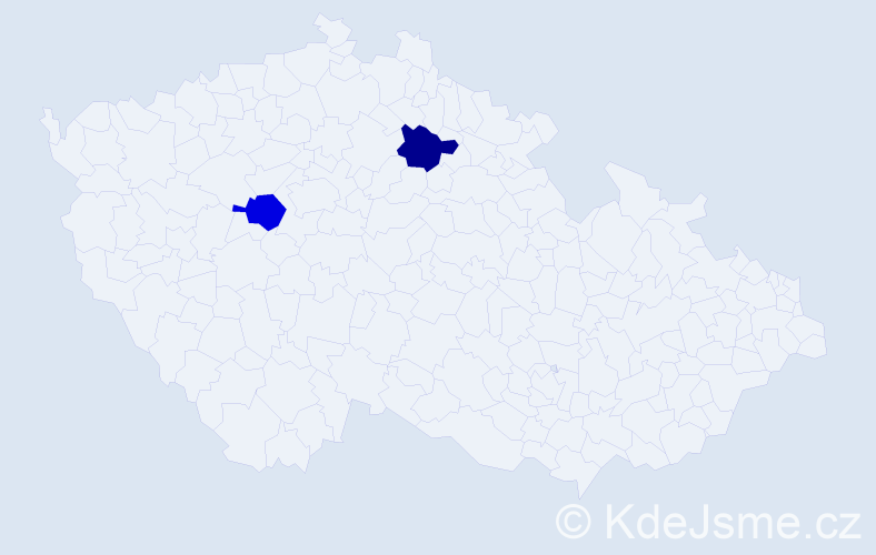 Příjmení: 'Másnica', počet výskytů 2 v celé ČR