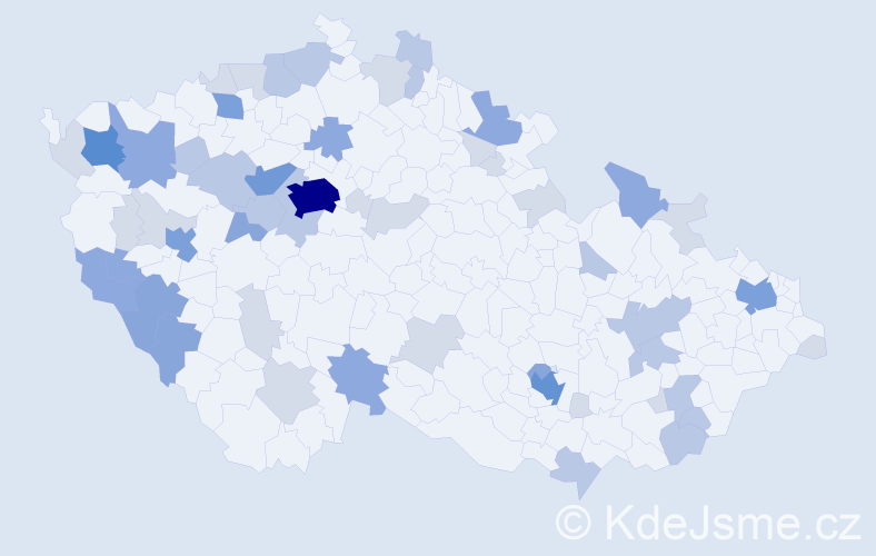 Příjmení: 'Baumann', počet výskytů 139 v celé ČR