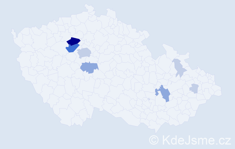 Příjmení: 'Szigeti', počet výskytů 24 v celé ČR