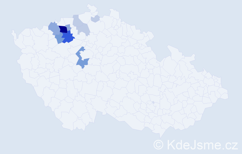 Příjmení: 'Kotěborská', počet výskytů 29 v celé ČR