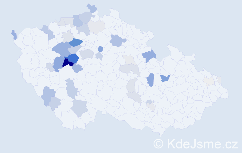 Příjmení: 'Anýž', počet výskytů 163 v celé ČR