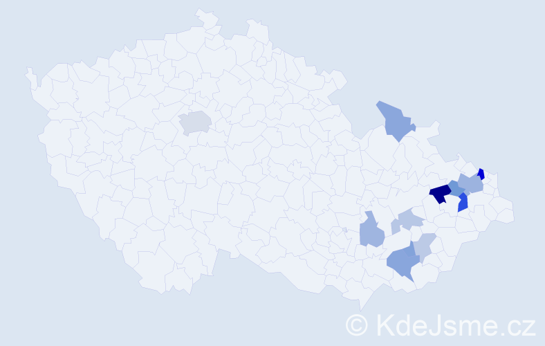 Příjmení: 'Piškytlová', počet výskytů 24 v celé ČR