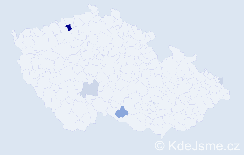 Příjmení: 'Dobosi', počet výskytů 7 v celé ČR