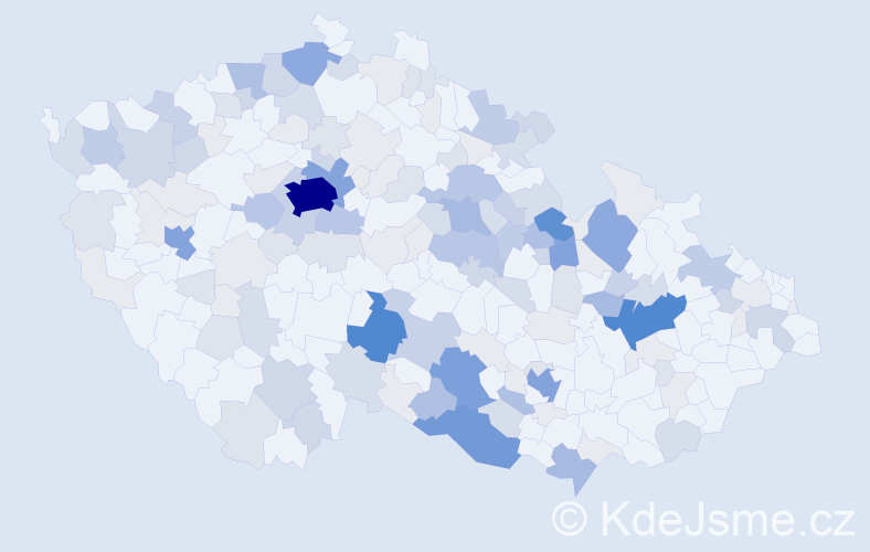 Příjmení: 'Vyhnálková', počet výskytů 553 v celé ČR