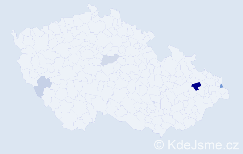 Příjmení: 'Svinčák', počet výskytů 8 v celé ČR