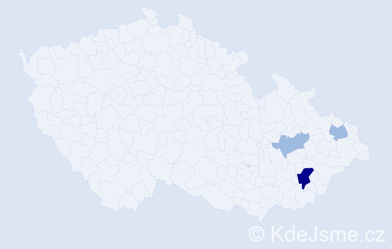 Příjmení: 'Baumbach', počet výskytů 6 v celé ČR