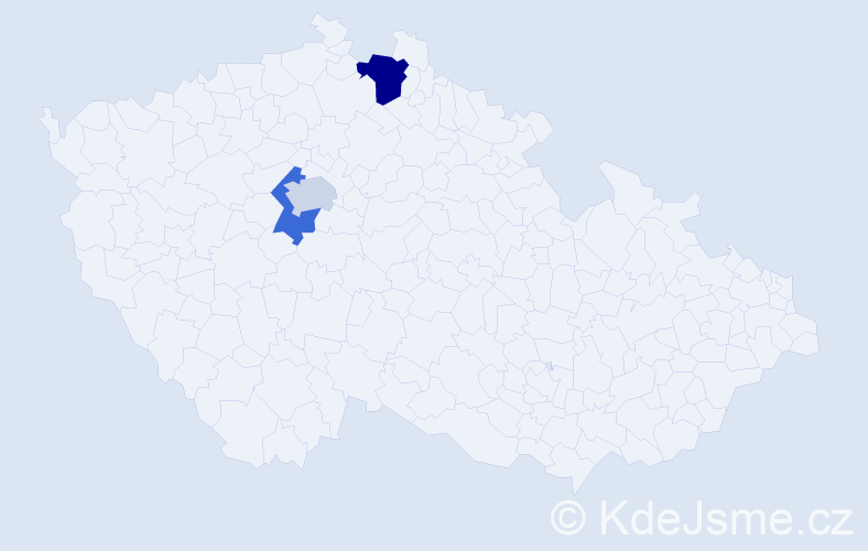 Příjmení: 'Abdallová', počet výskytů 4 v celé ČR