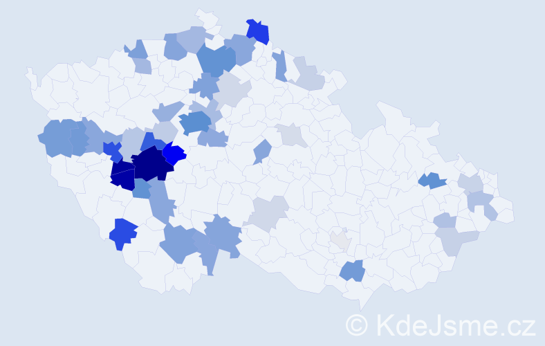 Příjmení: 'Kotrbatá', počet výskytů 155 v celé ČR