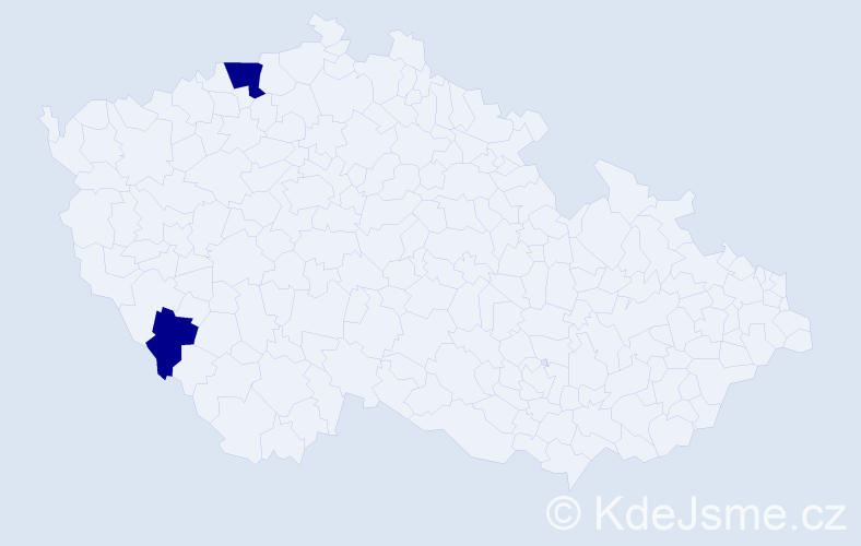 Příjmení: 'Hepáková', počet výskytů 6 v celé ČR