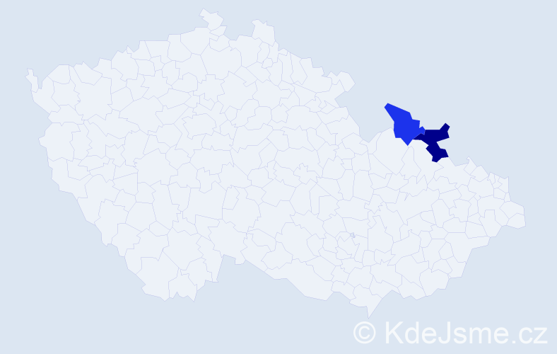 Příjmení: 'Kumarcis', počet výskytů 10 v celé ČR
