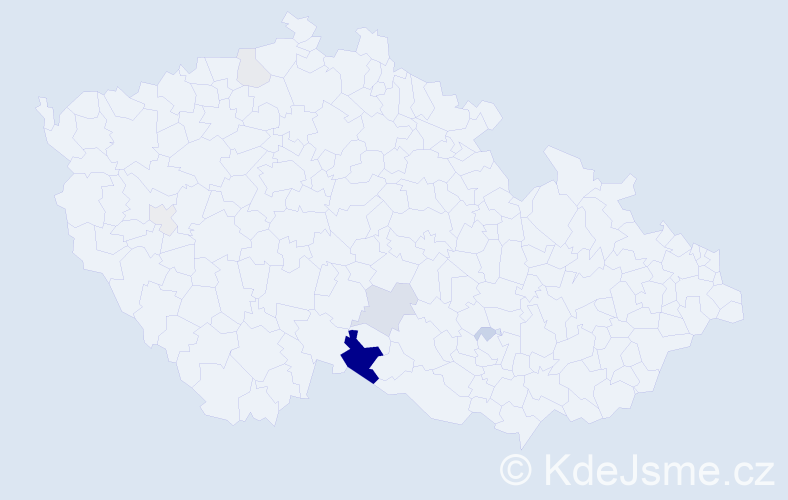 Příjmení: 'Kiessling', počet výskytů 16 v celé ČR