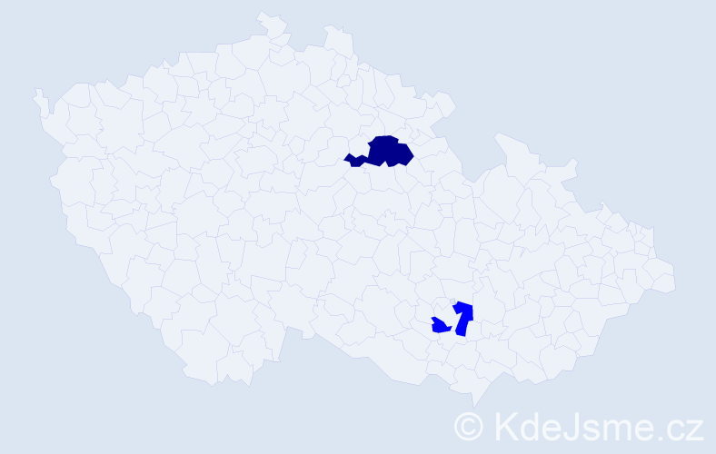 Příjmení: 'Mordovanets', počet výskytů 3 v celé ČR