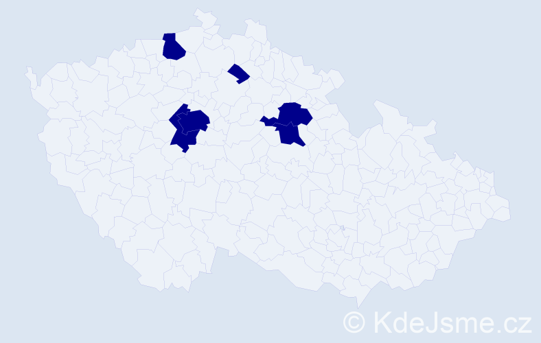 Příjmení: 'Seiková', počet výskytů 6 v celé ČR