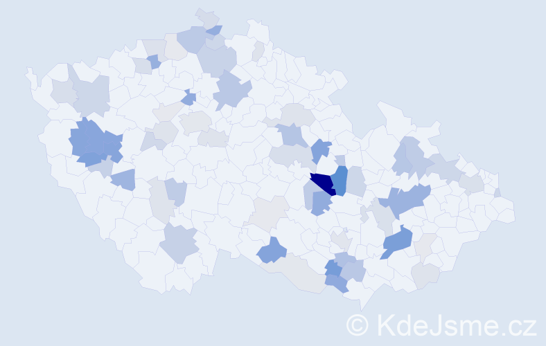 Příjmení: 'Schafferová', počet výskytů 170 v celé ČR