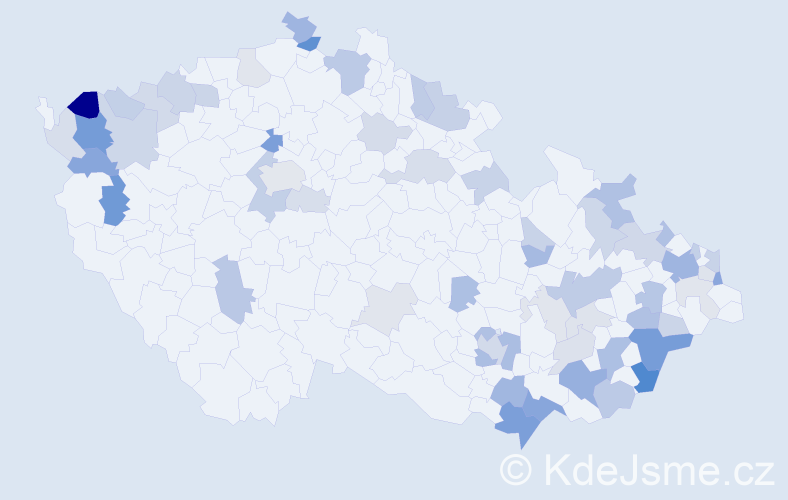 Příjmení: 'Hollá', počet výskytů 144 v celé ČR