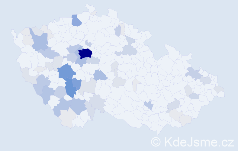 Příjmení: 'Hrubec', počet výskytů 271 v celé ČR