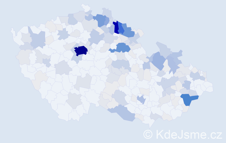 Příjmení: 'Holubcová', počet výskytů 710 v celé ČR