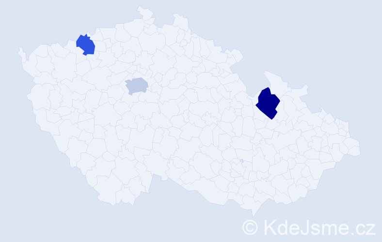 Příjmení: 'Kreller', počet výskytů 8 v celé ČR