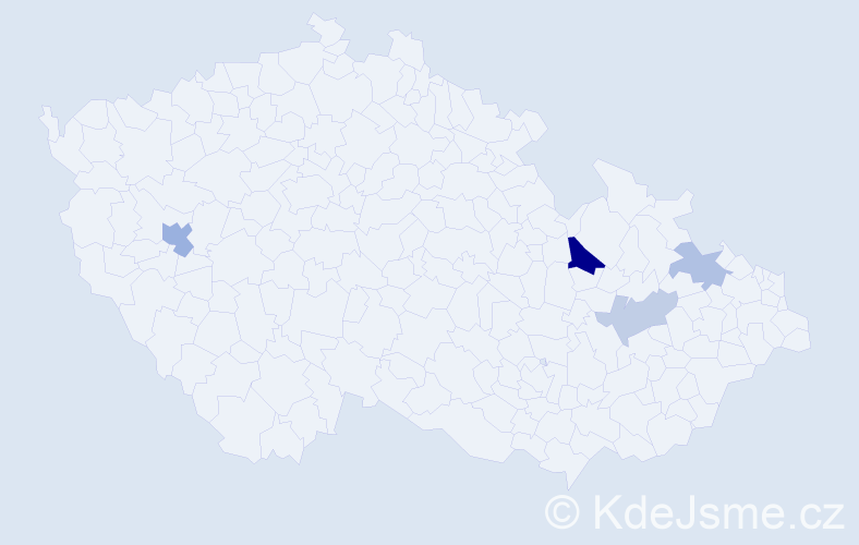 Příjmení: 'Weichsel', počet výskytů 7 v celé ČR