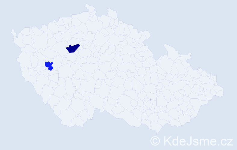 Příjmení: 'Kleinmondová', počet výskytů 2 v celé ČR