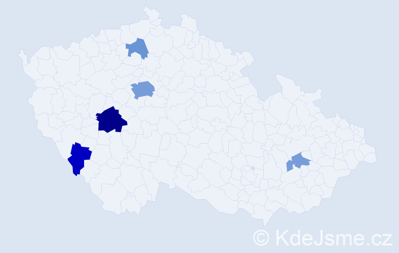 Příjmení: 'Polydorová', počet výskytů 15 v celé ČR