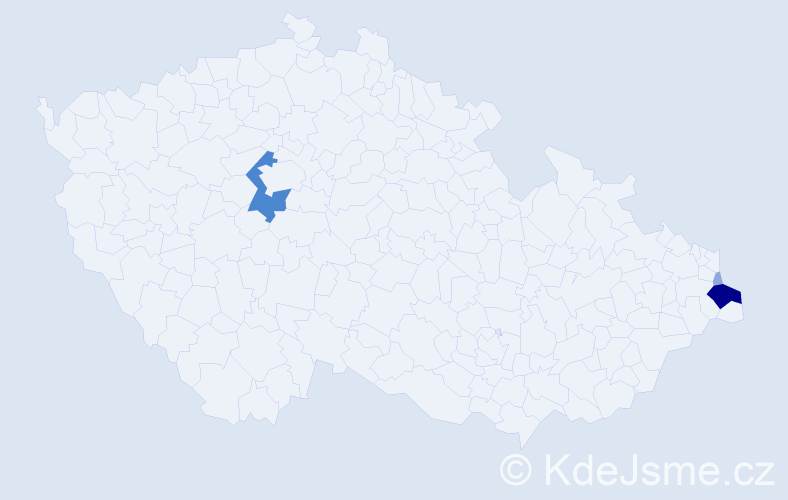 Příjmení: 'Kamiński', počet výskytů 8 v celé ČR
