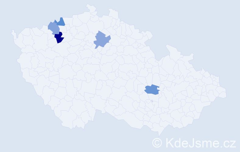 Příjmení: 'Liko', počet výskytů 11 v celé ČR
