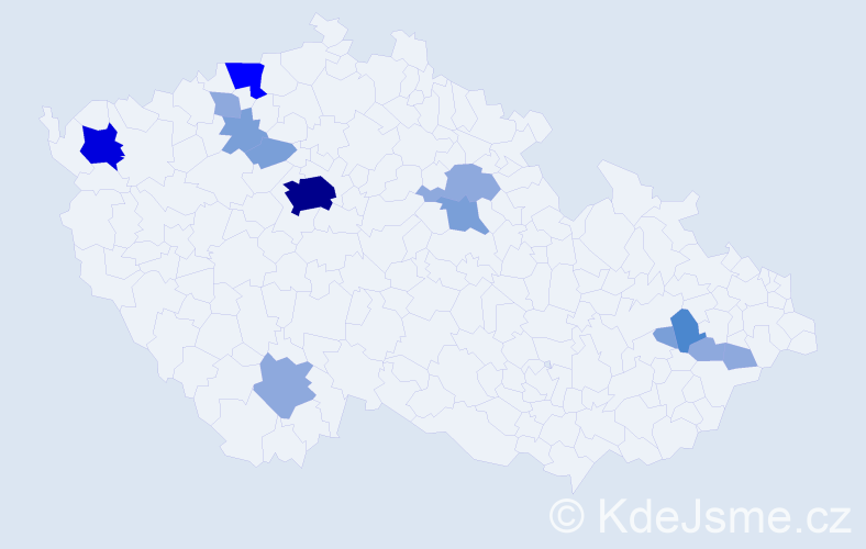 Příjmení: 'Mazanová', počet výskytů 34 v celé ČR
