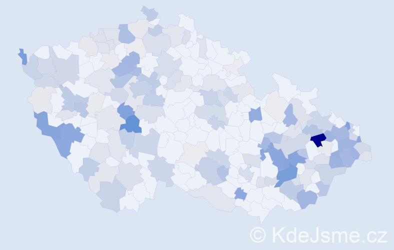 Příjmení: 'Bosák', počet výskytů 623 v celé ČR