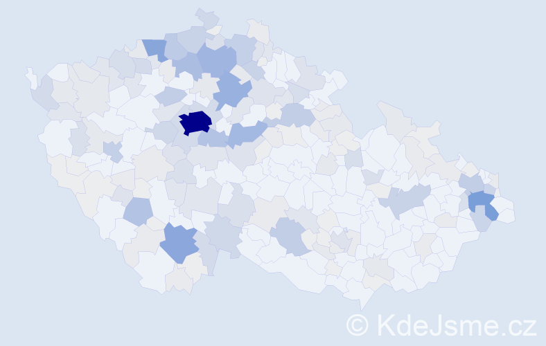 Příjmení: 'Masopustová', počet výskytů 796 v celé ČR