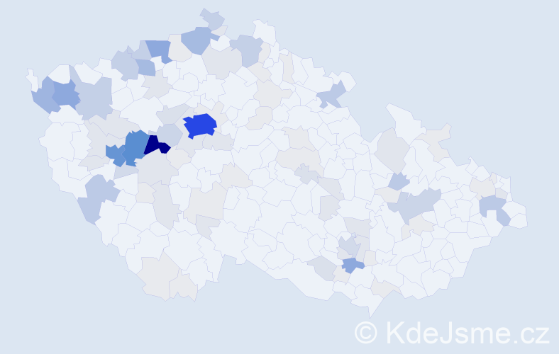 Příjmení: 'Ungrová', počet výskytů 376 v celé ČR
