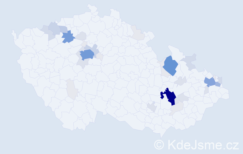 Příjmení: 'Hangurbadžo', počet výskytů 162 v celé ČR