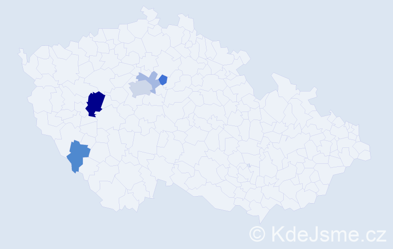 Příjmení: 'Kotršál', počet výskytů 11 v celé ČR