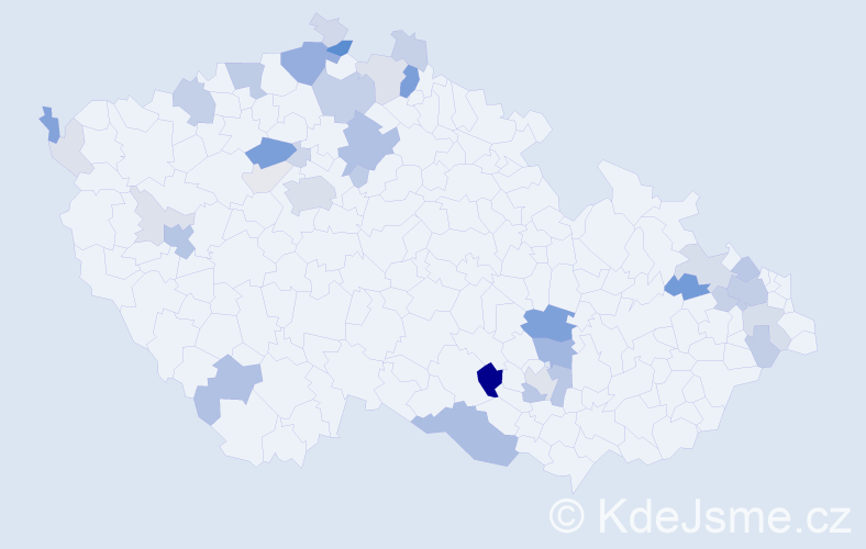 Příjmení: 'Grosová', počet výskytů 118 v celé ČR