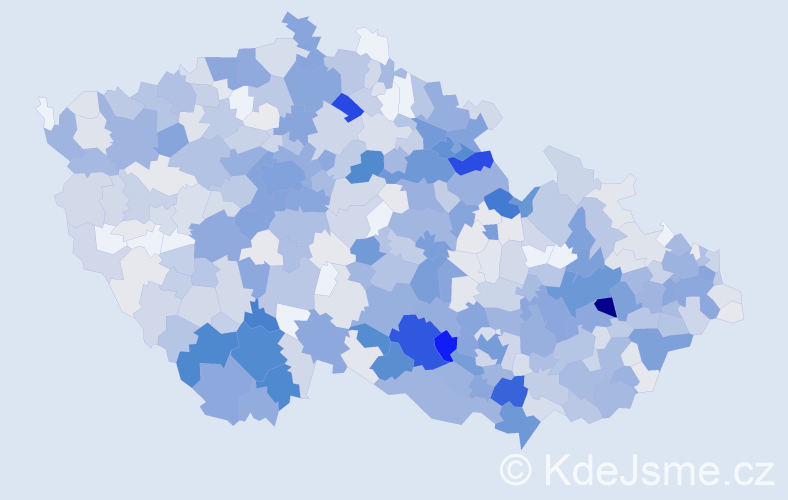 Příjmení: 'Tomková', počet výskytů 2801 v celé ČR