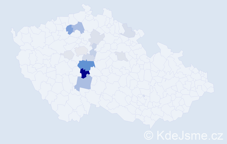 Příjmení: 'Čichovský', počet výskytů 54 v celé ČR