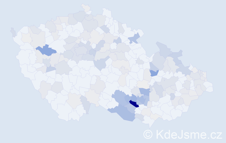 Příjmení: 'Gross', počet výskytů 599 v celé ČR