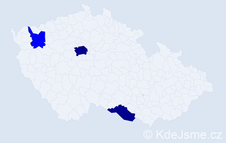 Příjmení: 'Muszela', počet výskytů 5 v celé ČR