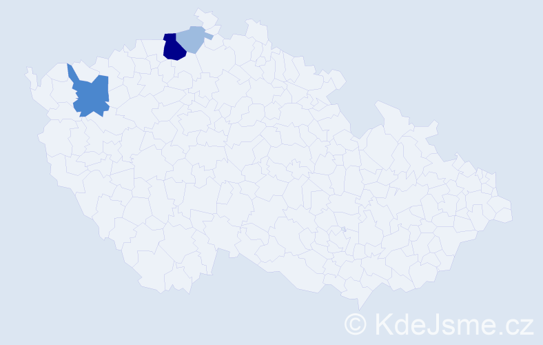 Příjmení: 'Fedorjáková', počet výskytů 7 v celé ČR